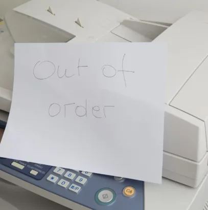 Broken printer