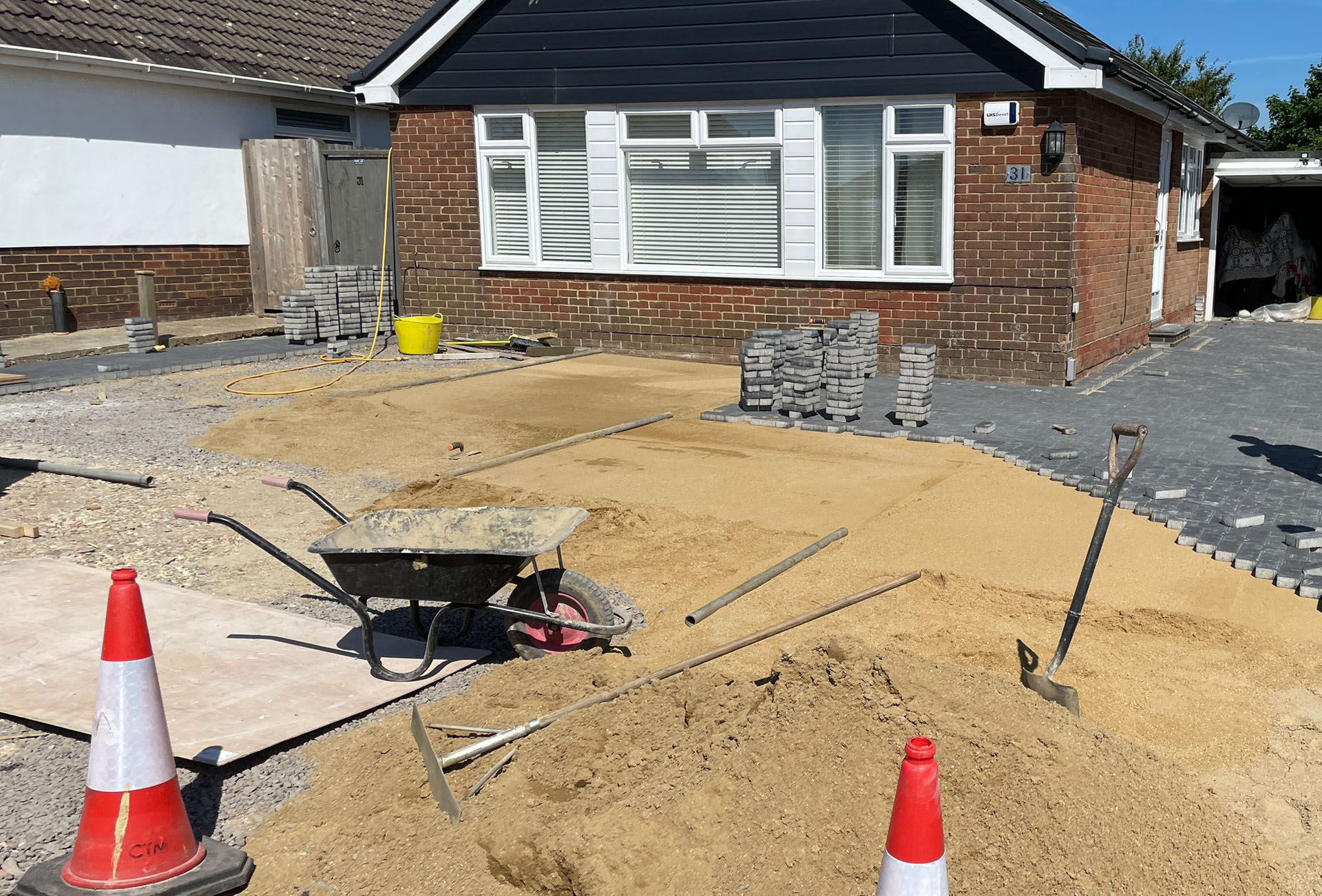 DYL Services - Driveway being built